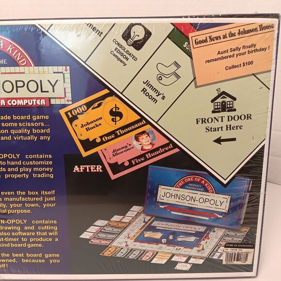 Monopoly Board Game Make Your Own Opoly The One of a Kind Custom New Sealed 1998 - Picture 5 of 7